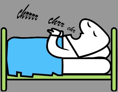 Schnarcher in Rückenlage